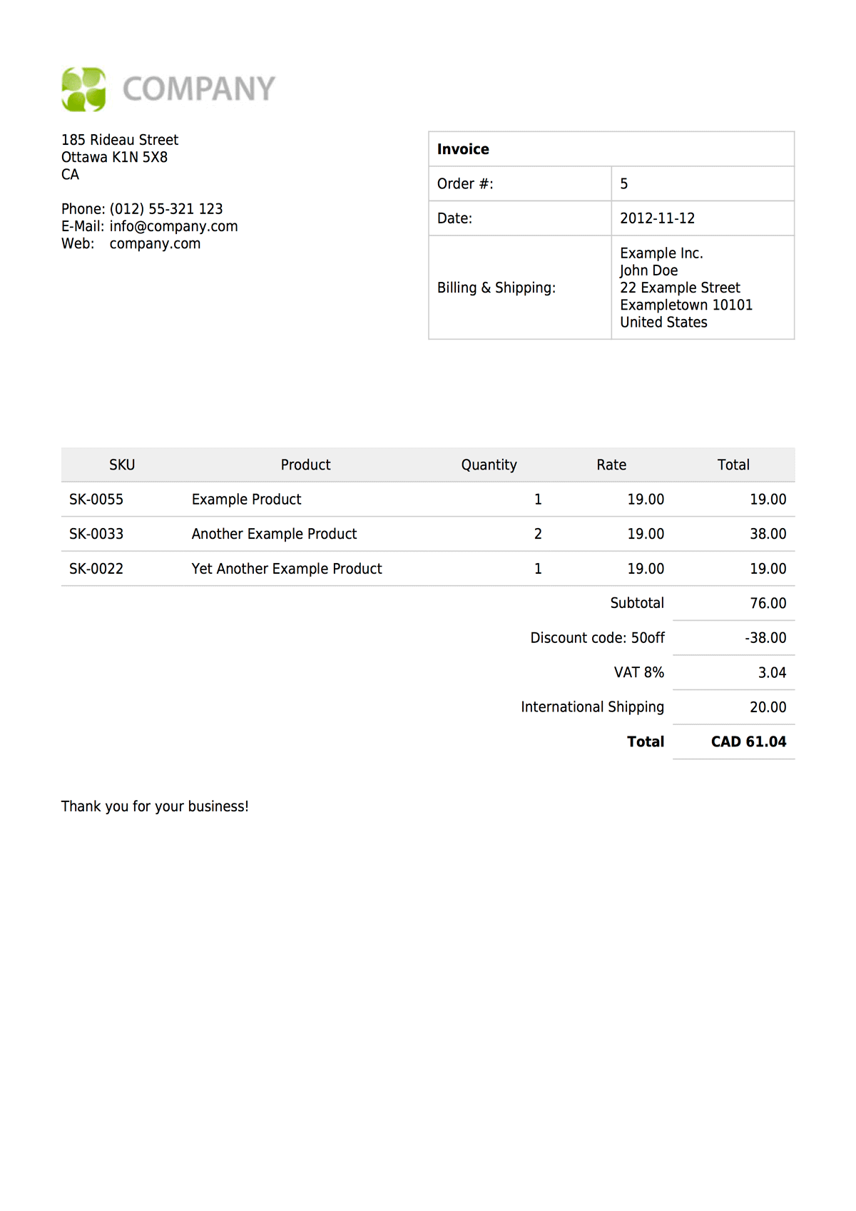 Automatic invoices for your Shopify store Invoicify.me