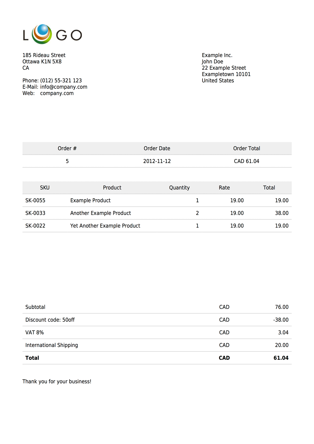 Automatic invoices for your Shopify store | Invoicify.me